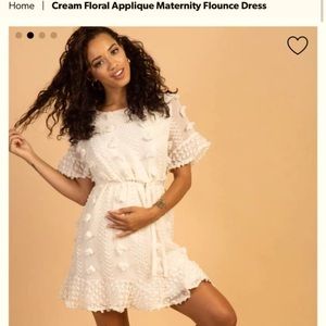 Pink blush maternity dress